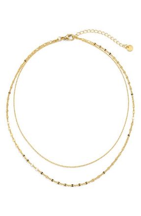 Argento Vivo Double Layered Necklace in Gold at Nordstrom