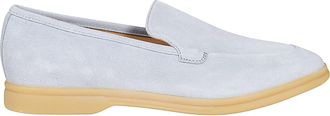 Eleventy Suede Slip-On Moccasin Flats With Minimalist Design