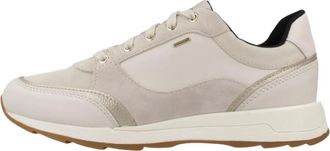 Geox New Aneko B ABX - Dames - Sneakers - Beige - 39 EU - Leer - Schoenen