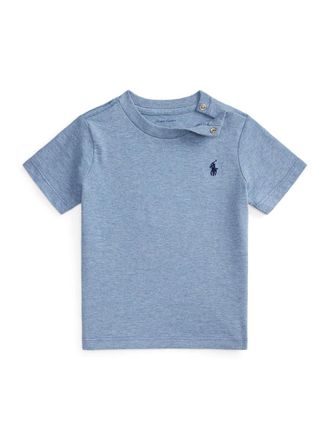 Polo Ralph Lauren Logo Cotton T-Shirt - Gray