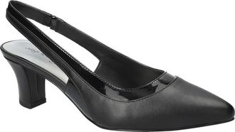 Easy Street Dessa Slingback Pointed Toe Pump in Black-Patent at Nordstrom Rack, Size 7.5