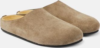 The Row Hugo suede mules