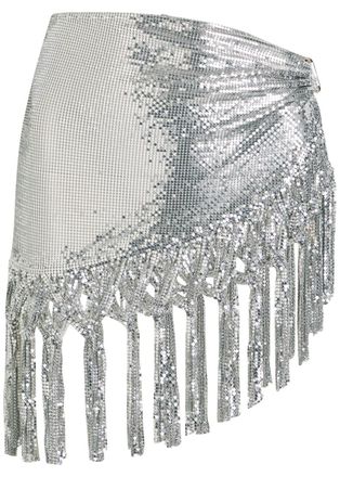 Paco Rabanne Mesh Aluminium Belt - Silver - One Size