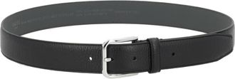 HUGO BOSS Black Textured Buckle Belt