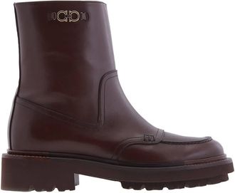 Ferragamo Ferragamo Oreste Leather Ankle Boots