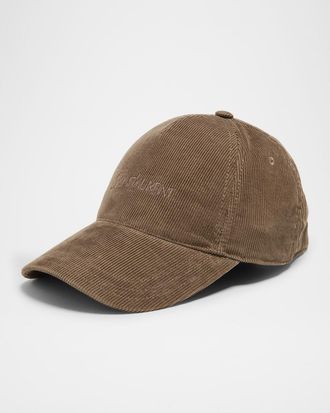 Saint Laurent Corduroy Baseball Cap