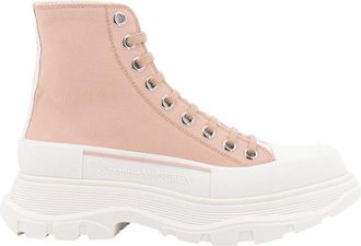 Alexander McQueen Beige Sneakers met Logo Zool - Dames - Sneakers - Beige - 41 EU - Schoenen