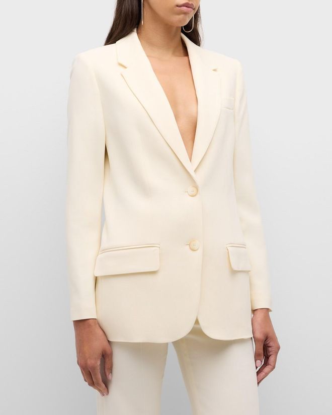 Jackie Single-Breasted Cady Jacket