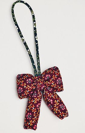 Vera Bradley Plush Puffy Bow-Shaped Bag Charm