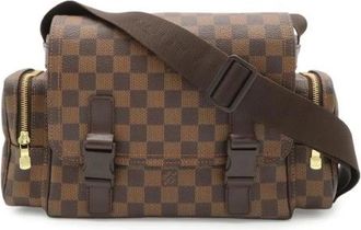 Louis Vuitton Pre-owned Damier Reporter Melville Schoudertas - Dames - Vintage Schoudertas - Bruin - ONE Size - Vintage