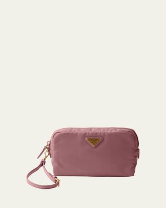 Prada Small Nylon Cosmetic Pouch Bag