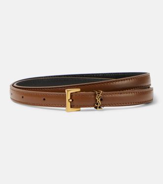 SAINT LAURENT スリム レザー ベルト Saint Laurent レザー ベルト 通販 - FARFETCH