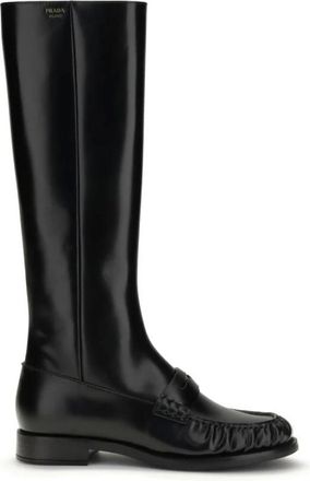 Prada Dames, Schoenen, Zwart, Maat: 37 EU Leer