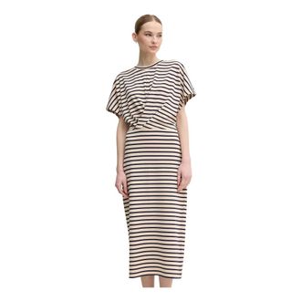 Marc Aurel Gebreide jurk met patroon - Dames - Casual kleedjes - Veelkleurig - XS - Polyester - Kleedjes