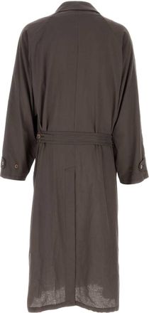 Magliano Mens Chocolate Cotton La Sapienza Trench Coat Taupe