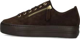 Paul Green Sneaker 5006 - Dames - Sneakers - Bruin - 41 EU - Leer - Schoenen