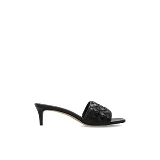 Michael Kors Elyse Muiltjes met Hak - Dames - Muiltjes - Zwart - 36 EU - Leer - Schoenen