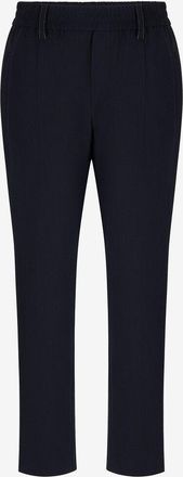 Brunello Cucinelli Zigarettenhose im Baggy-Schnitt aus Tropical Luxury-Wolle