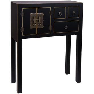 Wanderlust Deco Recibidor De Madera De 3 Cajones Y 2 Puertas 63x26x82