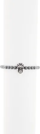 Effy Sterling Silver & Hematite Beaded Skull Bracelet in Black at Nordstrom Rack