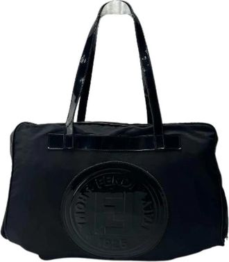 Fendi Pre-owned Lederen Weekendtas - Dames - Vintage Weekendtas - Zwart - ONE Size - Leer - Vintage