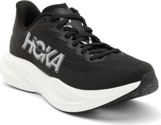 Hoka One One Mach 7 Running Shoe in Black /White at Nordstrom, Size 10.5