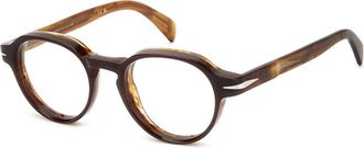 Eyewear by David Beckham Bruin Hoorn Zonnebril Monturen DB 7153 - unisex - Brillen - Bruin - 49 MM - Accessoires