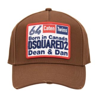 Dsquared2 Caps, unisex, Brown, Size: ONE SIZE Logo Baseball Cap