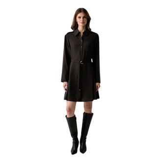 A|X Armani Exchange Vestido Camisero - Dresses - Mujer - Marr&oacute;n - XS