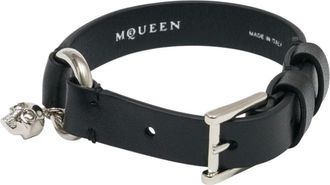 Alexander McQueen Alexander McQueen, Bracelets, male, Black, Size: ONE SIZE Skull Ring Bracelet