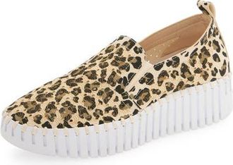 Ilse Jacobsen Tulip Perforated Slip-On Sneaker in Latte at Nordstrom, Size 10Us