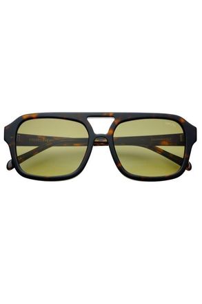 Freyrs Eyewear Havana Aviator Sunglasses in Dark Tortoise at Nordstrom
