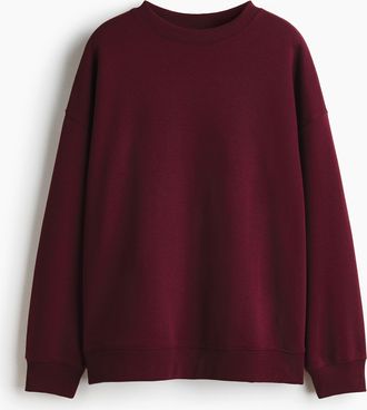 H&M Oversized Sweatshirt - Red