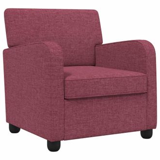 vidaXL Sill&oacute;n Rojo Vino Tela Vidaxl