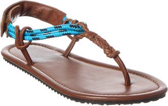 Free People Island Hopping Leather Wrap Sandal