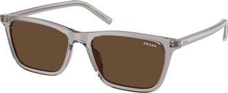 Prada PR D19S Zonnebril - Heren - Accessoires - Grijs - Maat: 55 MM