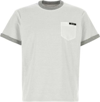 Prada White Cotton Reversible T Shirt
