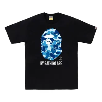 A Bathing Ape ABC Camo T-Shirt Black Blue 1M30-110-005-BLKBLU