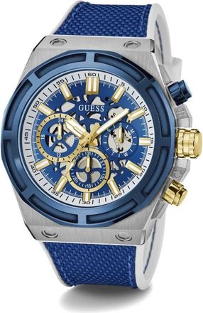 Guess Masterpiece - Heren - Horloges - Blauw - ONE Size - Nylon - Accessoires