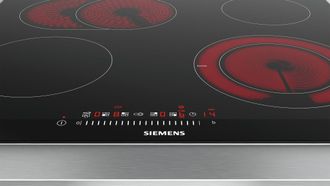 SIEMENS Et675fnp1e, Placa Vitrocer&aacute;mica De 60 Cm Con 4 Zonas De Cocci&oacute;n Y Control T&aacute;ctil De Alta Precisi&oacute;n, Negro