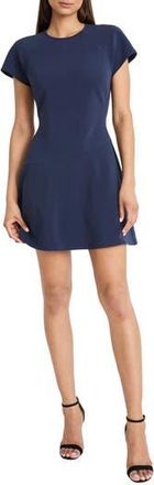Maggy London Fit & Flare Minidress in Navy Blazer at Nordstrom Rack, Size 14