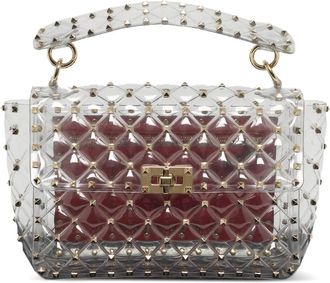 Valentino Garavani Borsa a mano Rockstud - Bianco