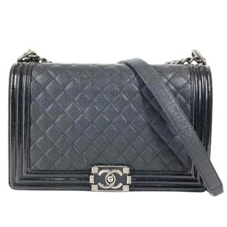 Chanel Pre-owned Matelasse Schoudertas - Dames - Pre-owned - Zwart - Maat: ONE Size Leer