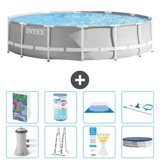 Intex Piscina Prism Frame Redonda - 427x107 Cm - 9-piezas S542