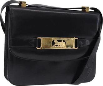 Celine Pre-owned Vintage Schoudertas - Dames - Vintage Schoudertas - Zwart - ONE Size - Leer - Vintage