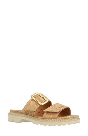 L'Amour Des Pieds Dalbir Slide Sandal in Natural/Gold at Nordstrom, Size 7.5