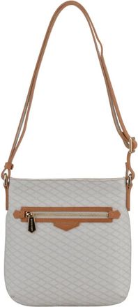 Pourchet Tassen, Dames, Wit, ONE Size, Platte Crossbodytas