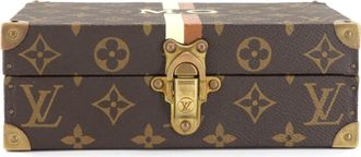 Louis Vuitton Brown Fuchsia Gold Monogram Monogram Canvas Attach&eacute; Case (Pre-Owned)