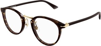 Montblanc MB0340o Rond Optisch Montuur - unisex - Brillen - Bruin - ONE Size - Accessoires