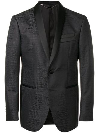 Billionaire Boys Club Blazer effetto coccodrillo - Nero